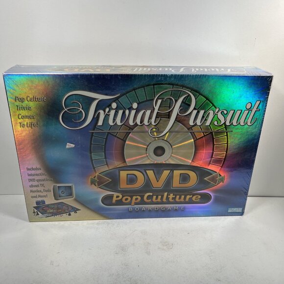 Parker Brothers Other - Trivial Pursuit Pop Culture Edition (DVD Board Game+ Interactive Q & A) NEW